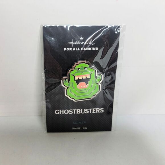 NYCC 2024 Hallmark Ghostbusters SLIMER PXL8 For All Mankind Exclusive Enamel Pin - Picture 1 of 2